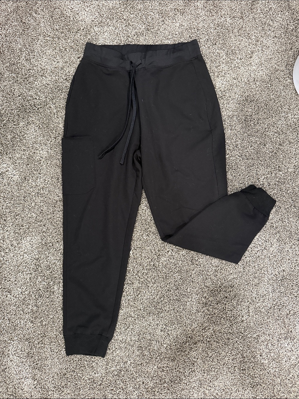 Black Drawstring Jogger Scrubs